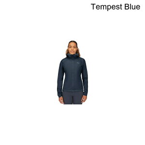 (���) ���u ���f�B�[�X �o�C�^�� �t�[�f�b�g �E�C���h�V�F�� - �E�B�����Y Rab women Vital Hooded Windshell - Women's Tempest Blue