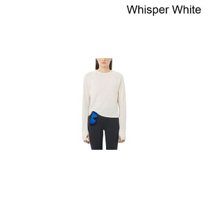 (���) �T������ ���f�B�[�X �G�b�Z���V���� ���C�g�E�H�[�� �N���[ - �E�B�����Y Salomon women Essential Lightwarm Crew - Women's Whisper White