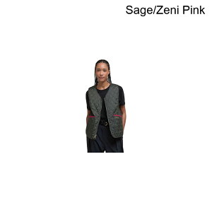 (���) �o�u�A�[ ���f�B�[�X �}�C ���o�[�V�u�� ���C�i�[ �x�X�g - �E�B�����Y Barbour women My Reversible Liner Vest - Women's Sage/Zeni Pink