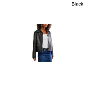 (���) �t���[�s�[�v�� ���f�B�[�X �w�� �r�[�K�� ���U�[ �W���P�b�g - �E�B�����Y Free People women Hera Vegan Leather Jacket - Women's Black