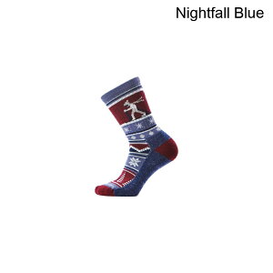 (���) �X�}�[�g�E�[�� �G�u���f�C �R�[�W�[ �A���p�C�� �A�v�� �N���[ �\�b�N Smartwool Everyday Cozy Alpine Apres Crew Sock Nightfall Blue