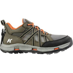 (���) �R�[�J�[�Y �����Y �I�[�� �A�N�V�X �V���[�Y - �����Y Korkers men All Axis Shoe - Men's Green/Orange-Felt Sole