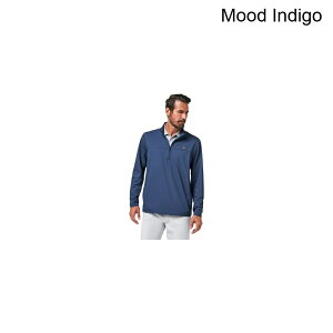 (���) �g�����B�X�}�V���[ �����Y �����_�[���X�g 1/4-�W�b�v �g�b�v - �����Y TravisMathew men Wanderlust 1/4-Zip Top - Men's Mood Indigo