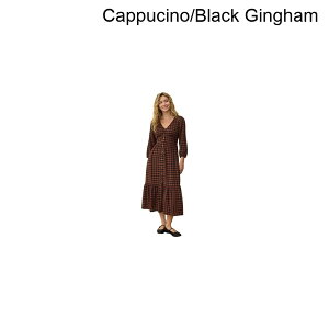 (���) �}�������C���[ ���f�B�[�X ���[�� �f���C�g�t�� �E�[�� �h���X - �E�B�����Y Marine Layer women Maeve Delightful Wool Dress - Women's Cappucino/Black Gingham