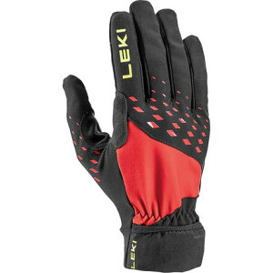 (���) ���L �E���g�� �g���C�� �X�g�[�� �O���[�u LEKI Ultra Trail Storm Glove Black/Red/Neon Yellow