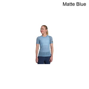 (���) �V�}�m ���f�B�[�X �C�o���u �e�� �V���[�g �X���[�u �W���[�W - �E�B�����Y Shimano women Evolve Terra Short Sleeve Jersey - Women's Matte Blue