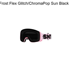 (���) �X�~�X 4D �}�O �N���}�|�b�v �S�[�O���Y + �G�N�X�g�� �����Y Smith 4D MAG ChromaPop Goggles + Extra Lens Pink Frost Flex Glitch/ChromaPop Sun Black