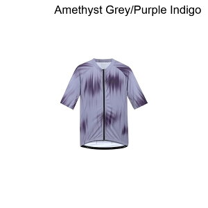 (���) �S�A�E�F�A �����Y �X�s���b�g �p���X �V���[�g�X���[�u �W���[�W - �����Y GOREWEAR men Spirit Pulse Short-Sleeve Jersey - Men's Amethyst Grey/Purple Indigo