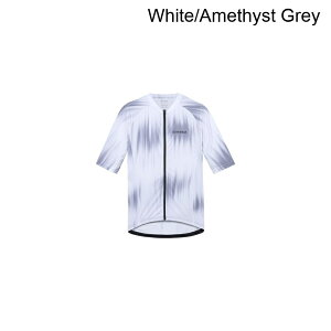 (���) �S�A�E�F�A �����Y �X�s���b�g �p���X �V���[�g�X���[�u �W���[�W - �����Y GOREWEAR men Spirit Pulse Short-Sleeve Jersey - Men's White/Amethyst Grey