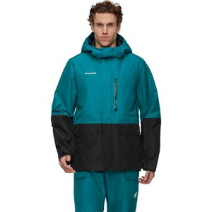 (���) �}���[�g �����Y �t�H�[�� ���C�� HS �T�[�� �t�[�f�b�g �W���P�b�g - �����Y Mammut men Fall Line HS Thermo Hooded Jacket - Men's Deep Teal/Black