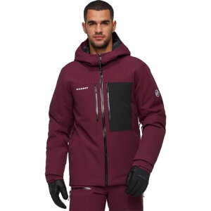 (���) �}���[�g �����Y �X�g�[�j�[ HS �T�[�� �t�[�f�b�g �W���P�b�g - �����Y Mammut men Stoney HS Thermo Hooded Jacket - Men's Vin/Black