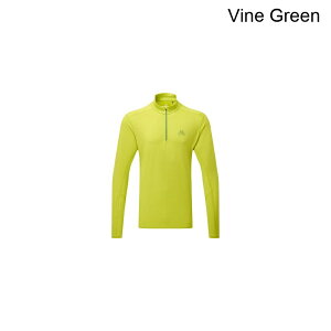 (���) �}�E���e���C�N�B�b�v�����g �����Y �����O-�X���[�u �W�b�v �g�b�v - �����Y Mountain Equipment men Cerrig Long-Sleeve Zip Top - Men's Vine Green