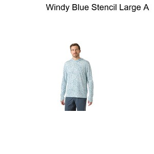 (���) �w���[�n���Z�� �����Y ���t�@ �A�N�e�B�u �\���� �u�[�f�B - �����Y Helly Hansen men Lifa Active Solen Hoodie - Men's Windy Blue Stencil Large A