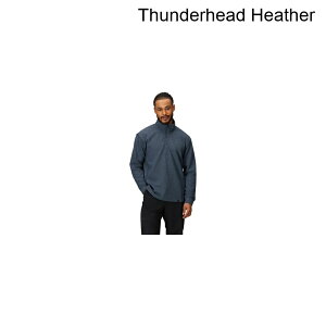 (���) �}�[���b�g �����Y ���b�W �e�b�N 1/2-�W�b�v �g�b�v - �����Y Marmot men Ridge Tech 1/2-Zip Top - Men's Thunderhead Heather