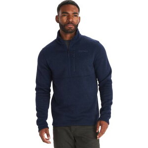 (���) �}�[���b�g �����Y �h���b�v ���C�� 1/2-�W�b�v �t���[�X �W���P�b�g - �����Y Marmot men Drop Line 1/2-Zip Fleece Jacket - Men's Arctic Navy