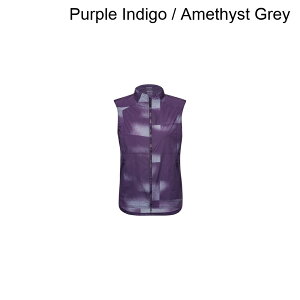 (���) �S�A�E�F�A ���f�B�[�X �N���E�h �E�B���h�u���[�J�[ �x�X�g - �E�B�����Y GOREWEAR women Concurve Cloud Windbreaker Vest - Women's Purple Indigo / Amethyst Grey