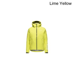 (���) �S�A�E�F�A �����Y ���v�� �S�A-�e�b�N�X �t�[�f�b�g �W���P�b�g - �����Y GOREWEAR men Lupra GORE-TEX LE1 Hooded Jacket - Men's Lime Yellow