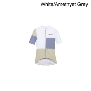 (���) �S�A�E�F�A ���f�B�[�X �u���b�N �V���[�g�X���[�u �W���[�W - �E�B�����Y GOREWEAR women SWIFTRIDE Block Short-Sleeve Jersey - Women's White/Amethyst Grey