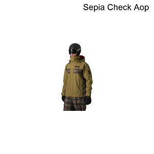 (���) �w���[�n���Z�� �E�� D �V�F�� �W���P�b�g 2.0 Helly Hansen Ullr D Shell Jacket 2.0 Sepia Check Aop