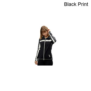 (���) �X�E�B�b�N�X ���f�B�[�X �e�B�X�^ �t��-�W�b�v �Z�[�^�[ - �E�B�����Y Swix women Tista Full-Zip Sweater - Women's Black Print