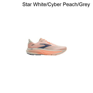 (���) �u���b�N�X ���f�B�[�X �S�[�X�g 18 ���C�h �����j���O �V���[�Y - �E�B�����Y Brooks women Ghost 18 Wide Running Shoe - Women's Star White/Cyber Peach/Grey