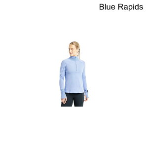 (���) ���f�B�[�X �E�[�� 1/2-�W�b�v �g�b�v - �E�B�����Y Oiselle women Flyout Wool 1/2-Zip Top - Women's Blue Rapids