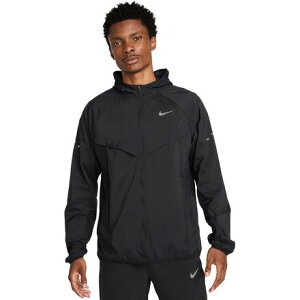 (���) �i�C�L �����Y UV ���y�� �X�g���C�h �W���P�b�g - �����Y Nike men UV Repel Stride Jacket - Men's Black/Black/Reflective Silv