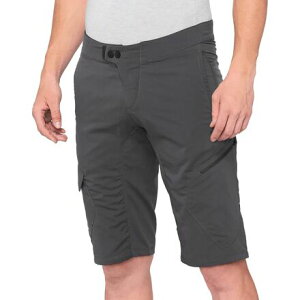 (���) 100% �����Y ���C�h�L�����v �V���[�g - �����Y 100% men Ridecamp Short - Men's Charcoal/Charcoal