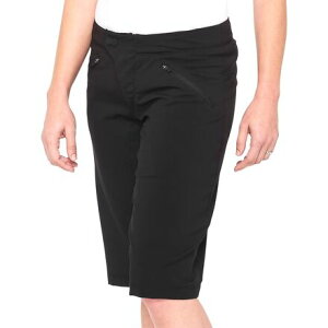(���) 100% ���f�B�[�X ���C�h�L�����v �V���[�g - �E�B�����Y 100% women Ridecamp Short - Women's Black