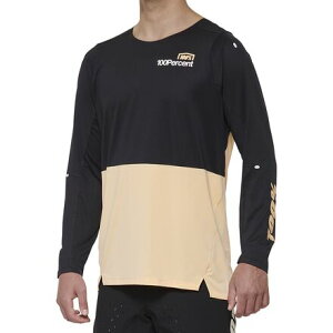 (���) 100% �����Y R-�R�A X DH �����O-�X���[�u �W���[�W - �����Y 100% men R-Core X DH Long-Sleeve Jersey - Men's Black/Peach