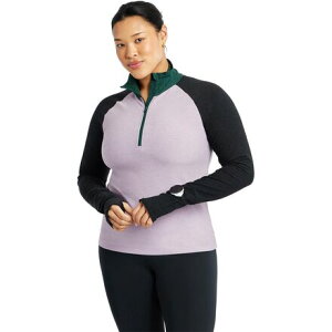 (���) ���f�B�[�X ���b�N�X 1/2-�W�b�v �g�b�v - �E�B�����Y Oiselle women Lux 1/2-Zip Top - Women's Dusty Lavender Multi