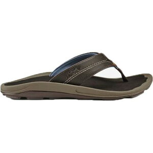 (���) �I���J�C �����Y �L�s �t���b�v �t���b�v - �����Y Olukai men Kipi Flip Flop - Men's Espresso/Espresso