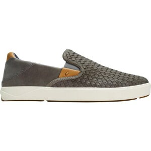 (���) �I���J�C �����Y ���G�A�[�q ���E�n�� �V���[�Y - �����Y Olukai men Lae'ahi Lauhala Shoe - Men's Ash/Ash