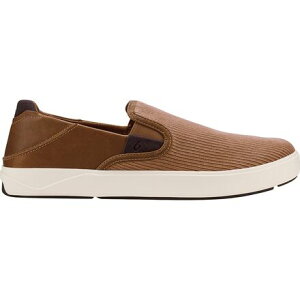 (���) �I���J�C �����Y ���G�A�[�q �J�p �V���[�Y - �����Y Olukai men Lae'ahi Kapa Shoe - Men's Tan/Dark Wood