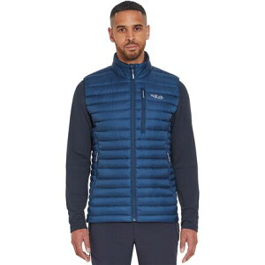 (���) ���u �����Y �}�C�N�����C�g �x�X�g - �����Y Rab men Microlight Vest - Men's Tempest Blue