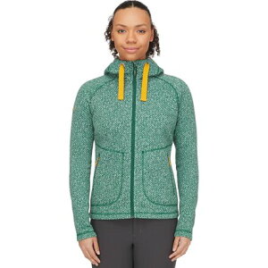 (���) ���u ���f�B�[�X �G�C�~�[ �u�[�f�B - �E�B�����Y Rab women Amy Hoodie - Women's Green Slate