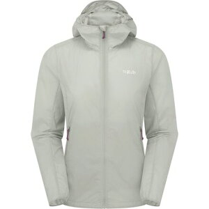(���) ���u ���f�B�[�X �o�C�^�� �t�[�f�b�g �E�C���h�V�F�� - �E�B�����Y Rab women Vital Hooded Windshell - Women's Light Zinc