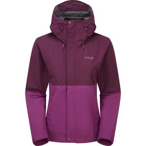 (���) ���u ���f�B�[�X �_�E���|�A�[ �W���P�b�g - �E�B�����Y Rab women Downpour Jacket - Women's Mulberry/Plum