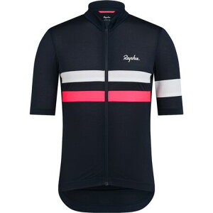 (���) ���t�@ �����Y �u���x ���C�g�E�F�C�g �V���[�g�X���[�u �W���[�W - �����Y Rapha men Brevet Lightweight Short-Sleeve Jersey - Men's Dark Navy/Silver/High-Vis Pink