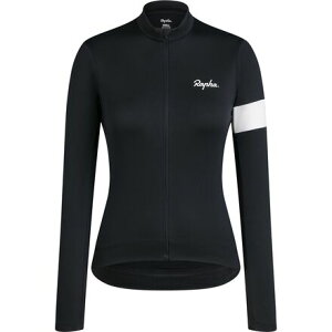 (���) ���t�@ ���f�B�[�X �R�A �T�[�}�� �����O �X���[�u �W���[�W - �E�B�����Y Rapha women Core Thermal Long Sleeve Jersey - Women's Black/White