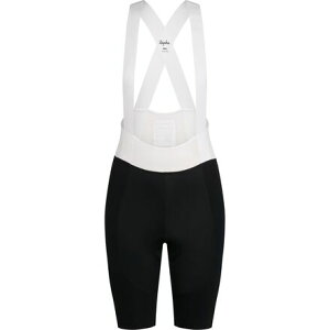 (���) ���t�@ ���f�B�[�X �v�� �`�[�� �r�u �V���[�g 3 - ���M�����[ - �E�B�����Y Rapha women Pro Team Bib Short III - Regular - Women's Black/White