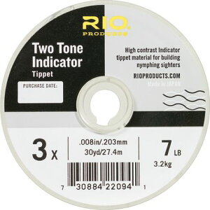 (���) ���I 2-�g�[�� �C���W�P�[�^ �e�B�y�b�g RIO 2-Tone Indicator Tippet Black/White