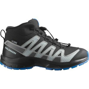 (���) �T������ �L�b�Y �C�N�T �v�� V8 �~�b�h Wp �V���[�Y - �L�b�Y Salomon kids XA Pro V8 Mid WP Shoe - Kids' Black/Monument/French Blue
