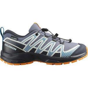 (���) �T������ �L�b�Y �C�N�T �v�� V8 Wp �V���[�Y - �L�b�Y Salomon kids XA Pro V8 WP Shoe - Kids' Grisaille/Dark Blue/Turmeric