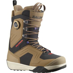 (���) �T������ �_�C�A���O ���[�X SJ �{�A �X�m�[�{�[�h �u�[�c - Salomon Dialogue Lace SJ BOA Snowboard Boot - 2026 Otter/Black/Fiery Red