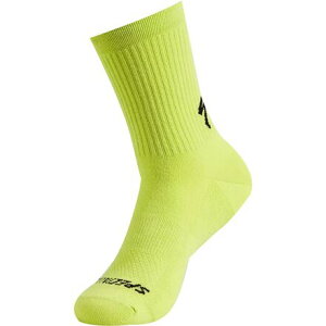 (���) �X�y�V�����C�Y�h �R�b�g�� �g�[�� �\�b�N Specialized Cotton Tall Sock Hyper Green