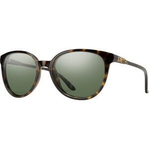 (���) �X�~�X ���f�B�[�X �`�[�^�[ �|�[�����C�Y�h �T���O���X - �E�B�����Y Smith women Cheetah Polarized Sunglasses - Women's Apline Tortoise/ChromaPop Polar Gray Geen