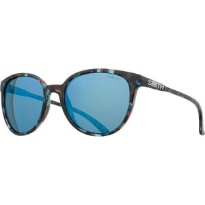 (���) �X�~�X ���f�B�[�X �`�[�^�[ �|�[�����C�Y�h �T���O���X - �E�B�����Y Smith women Cheetah Polarized Sunglasses - Women's Sky Tortoise/ChromaPop Polarized Blue Mirror