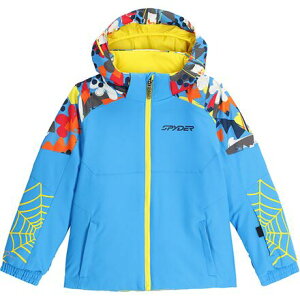 (���) �X�p�C�_�[ �g�h���[ �`�������W���[ �W���P�b�g - �g�b�h���[ Spyder toddler Challenger Jacket - Toddlers' Yeti Camo Aether Blue
