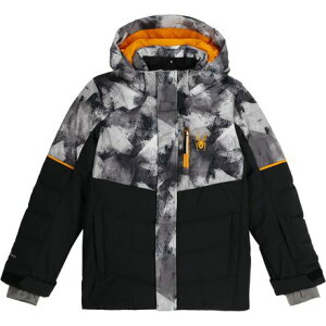 (���) �X�p�C�_�[ �L�b�Y �C���p���X �V���Z�e�B�b�N �_�E�� �W���P�b�g - �L�b�Y Spyder kids Impulse Synthetic Down Jacket - Kids' Black Block Camo